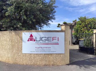 Entrée rue cabinet d'expertise comptable Augefi Sud Hérault à Sauvian